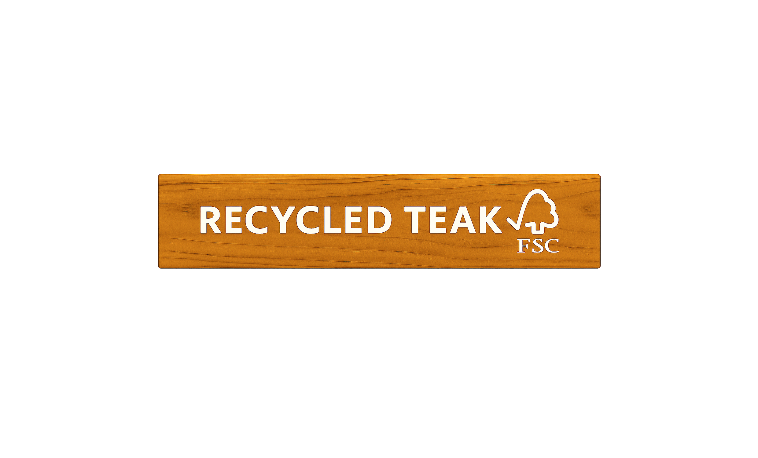 Teak Stationsbank | 200 cm | Gerecycled Eco-Teak
