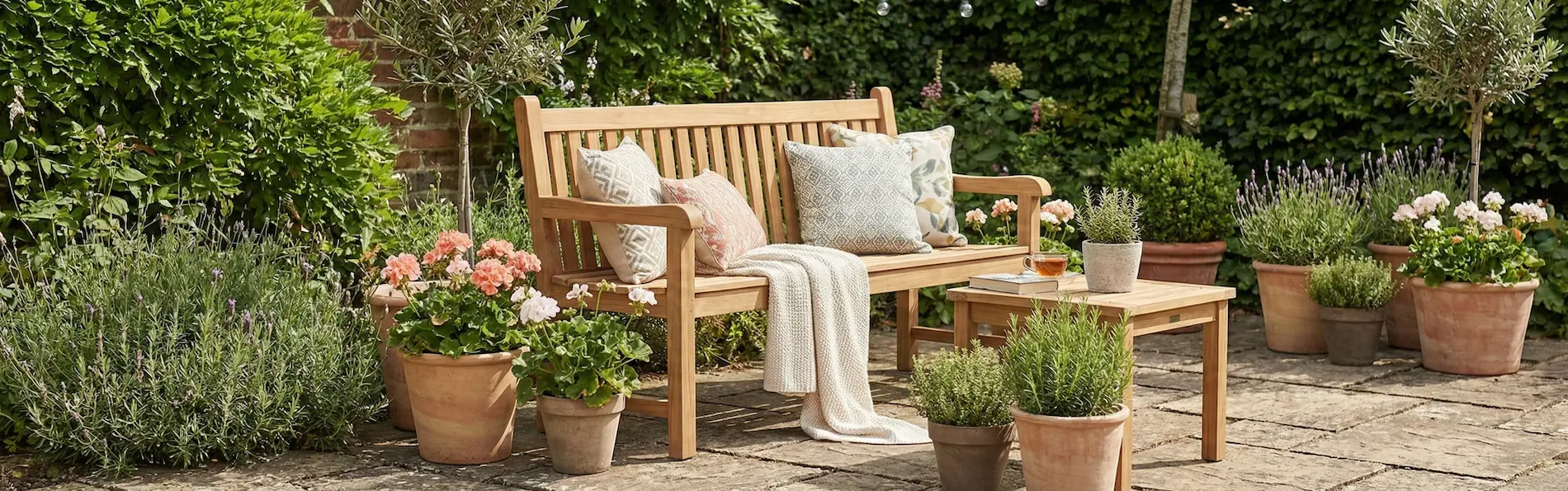Parkbænke i teak - Teakea