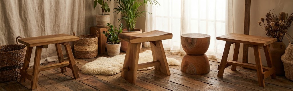 Tabourets et poufs - Teakea