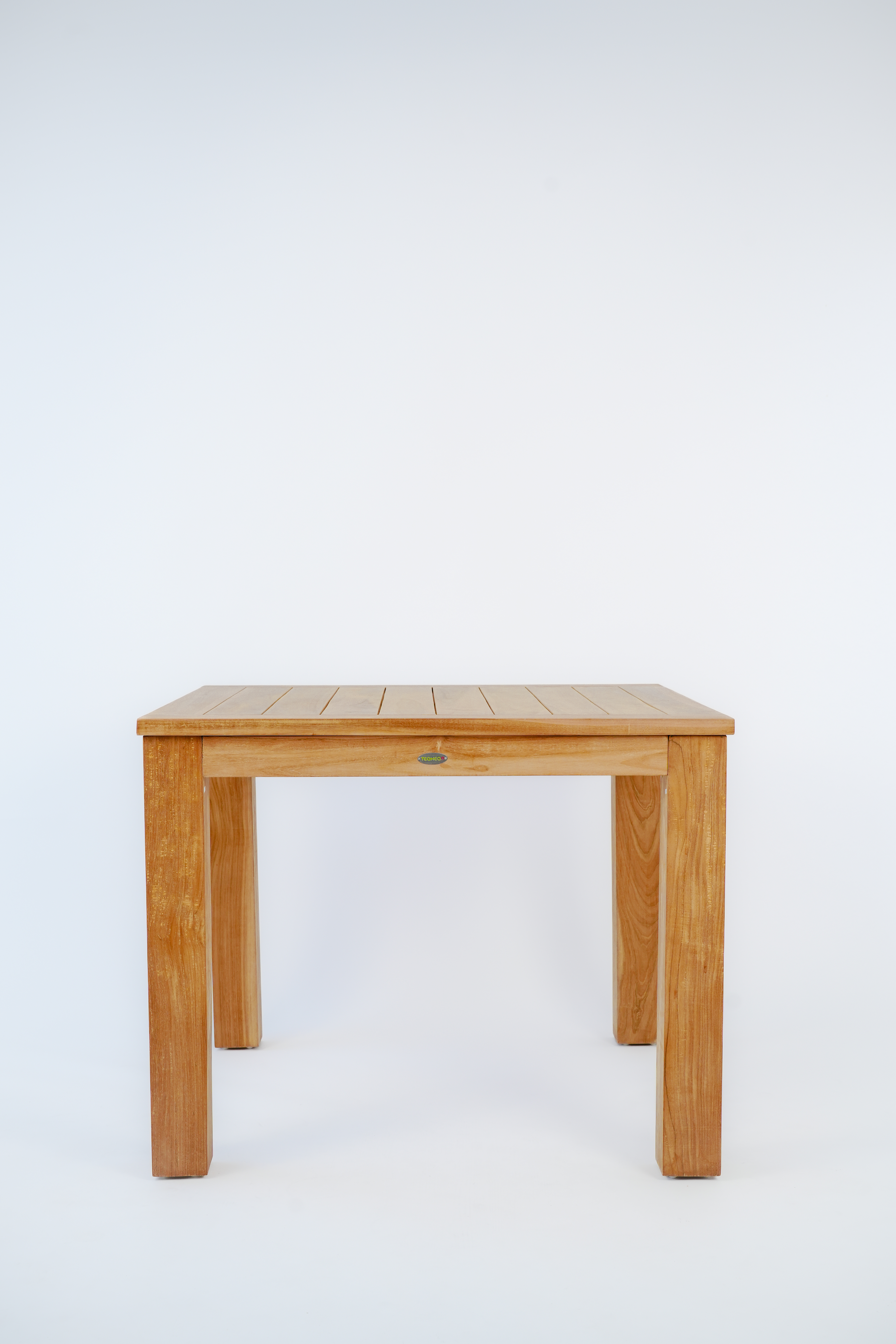Teakea Teakhouten Tuinset met 2 opvouwbare tuinstoelen en vierkante teak tafel 80x80 cm – ruimtebesparende en set van teak - view 4