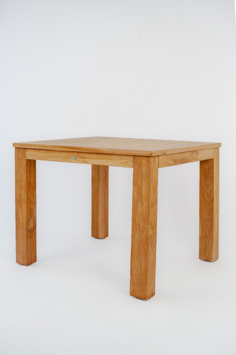 Teakea Teakhouten Tuinset met 2 verstelbare Linda standenstoelen en vierkante tafel van 100x100 cm – buitenmeubelen van teak - view 3