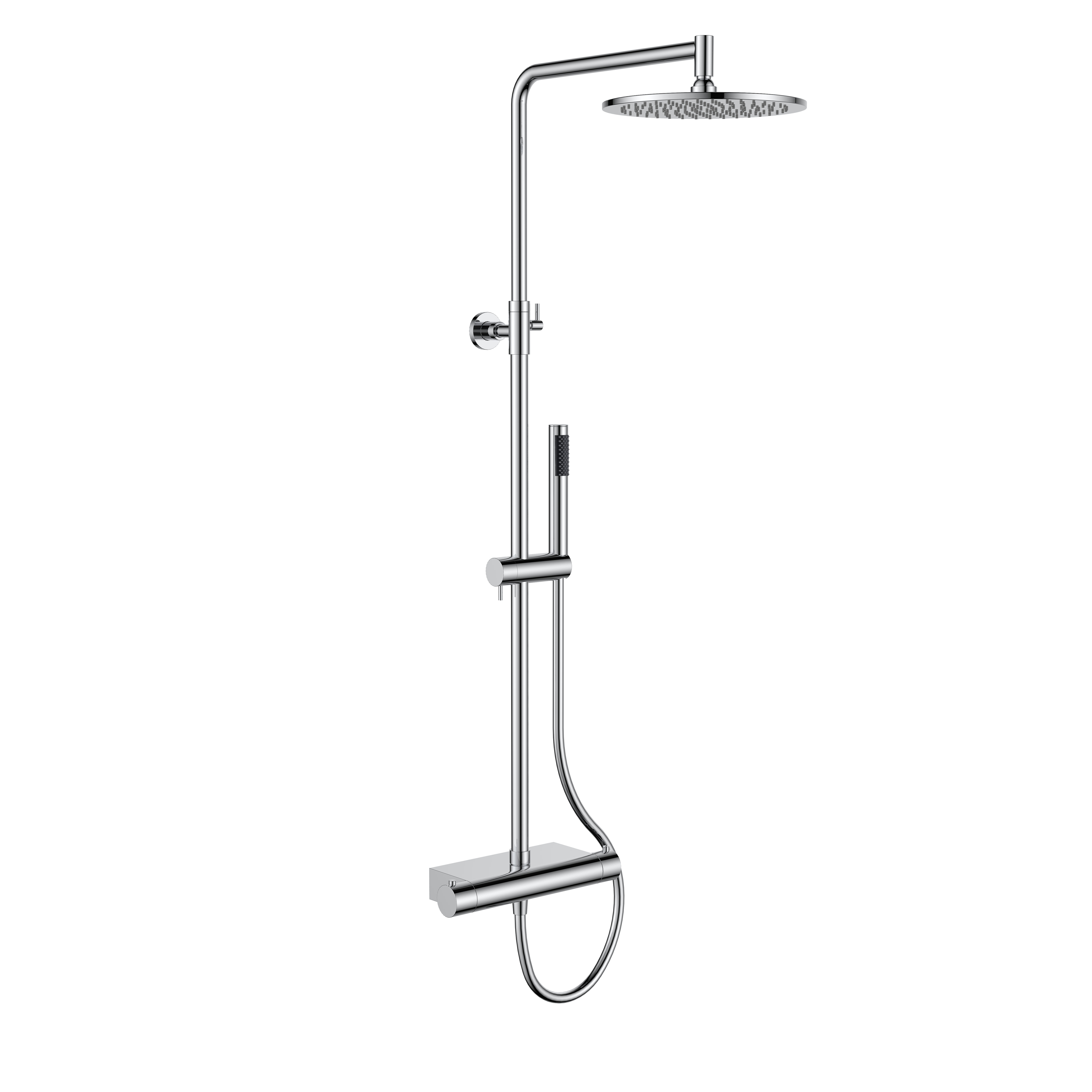 Regn thermostatische regendouche met planchet - alternate view