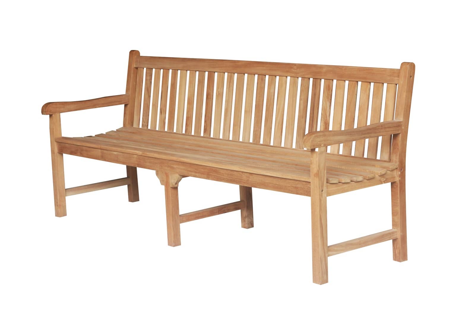 Teakea Windsor teak tuinbank geplaatst in tuin of op terras als ruime zitbank voor buiten - alternate view