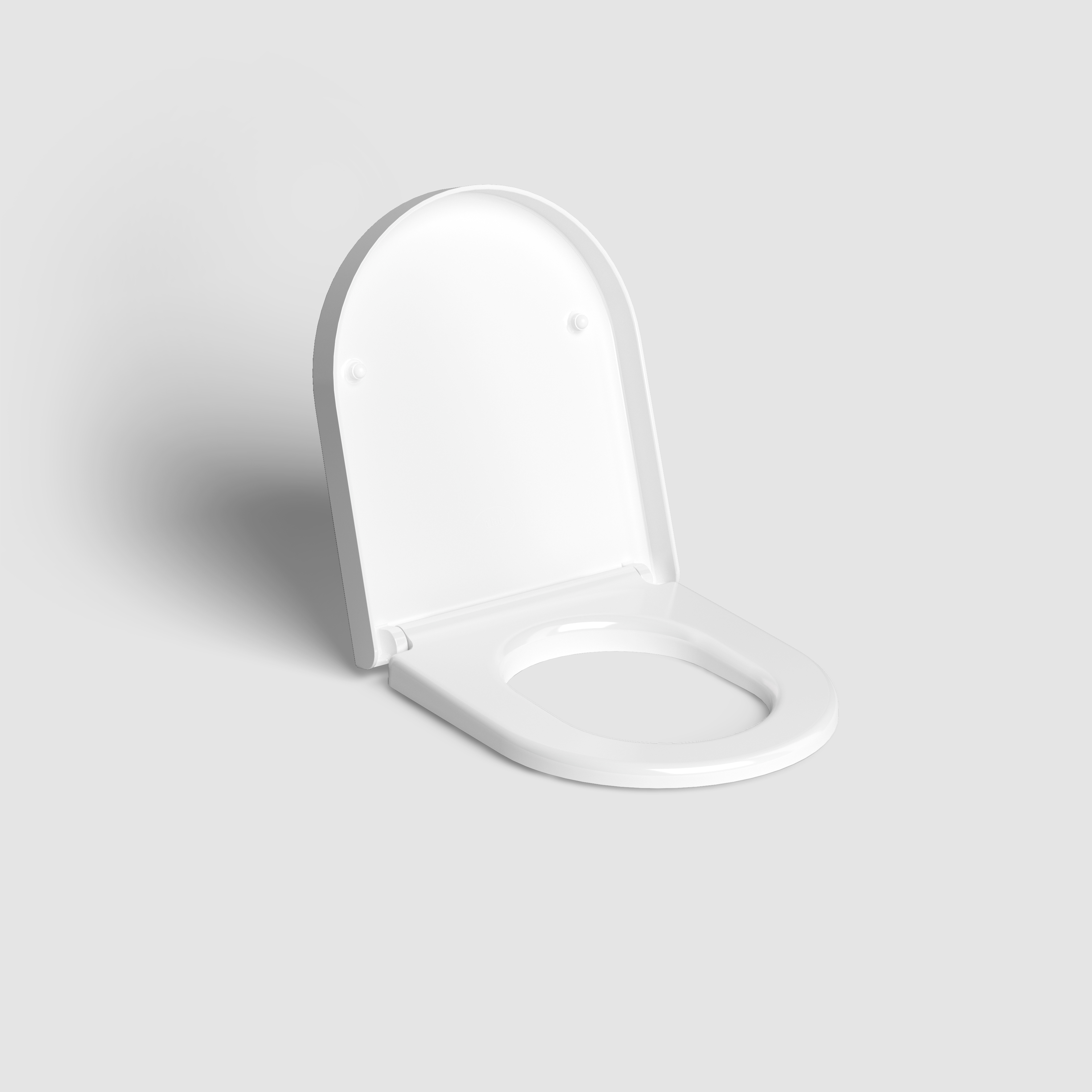 (New) Hammock toiletzitting met deksel, soft-closing, wit - alternate view