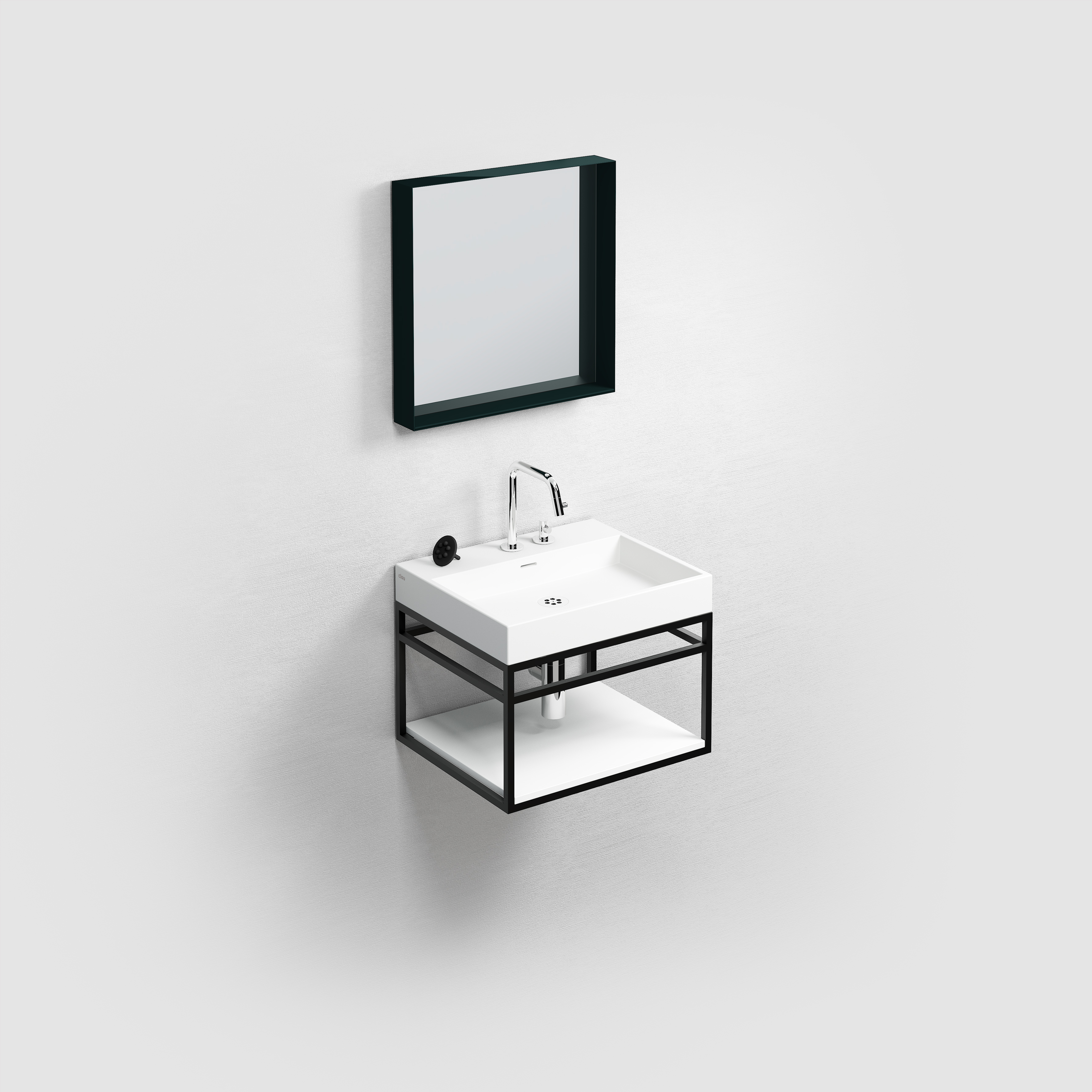 (New) Wash Me Frame inleg planchet 50 cm, mat wit aluite - view 4
