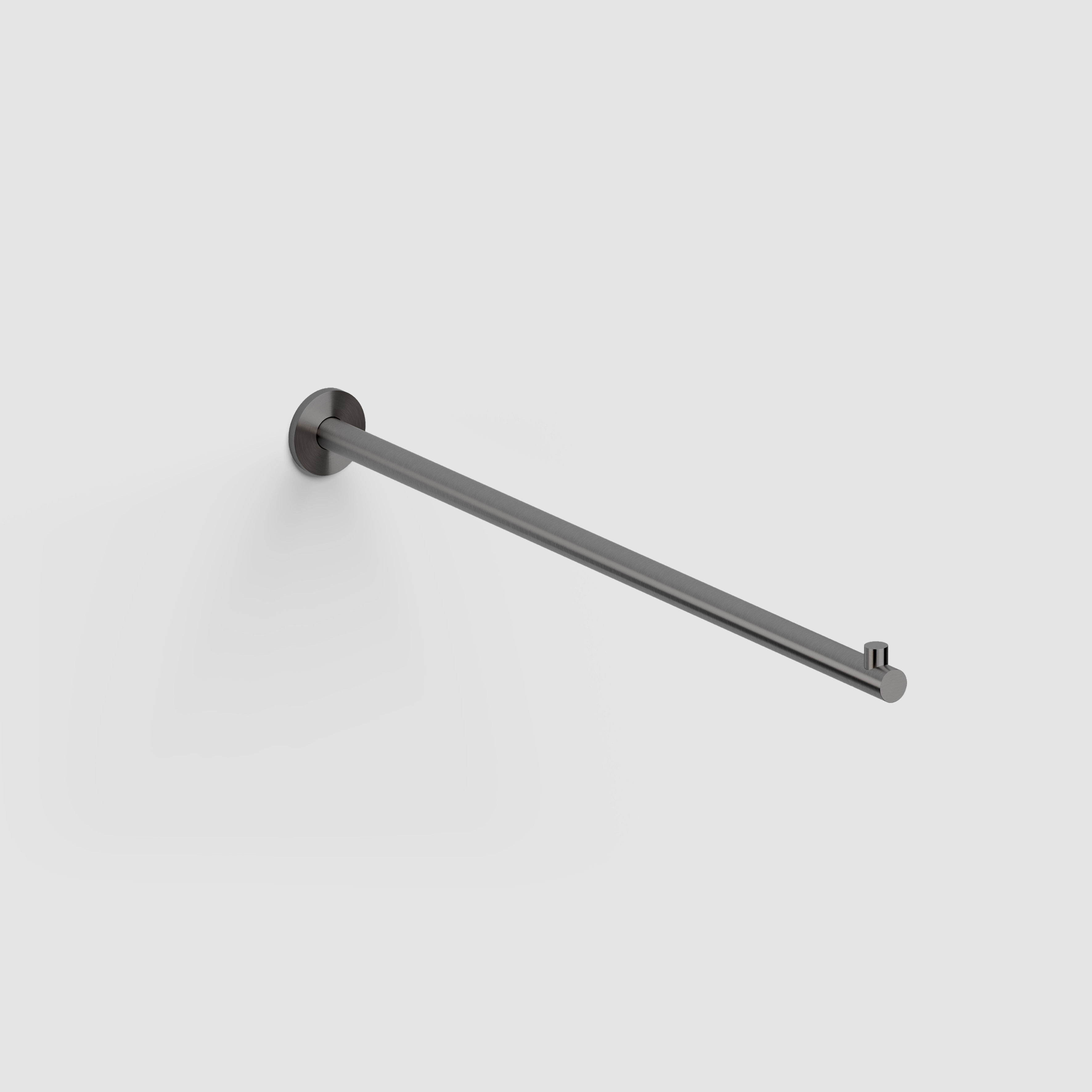 Kaldur handdoekrek 42cm, recht, gunmetal geborsteld PVD - alternate view