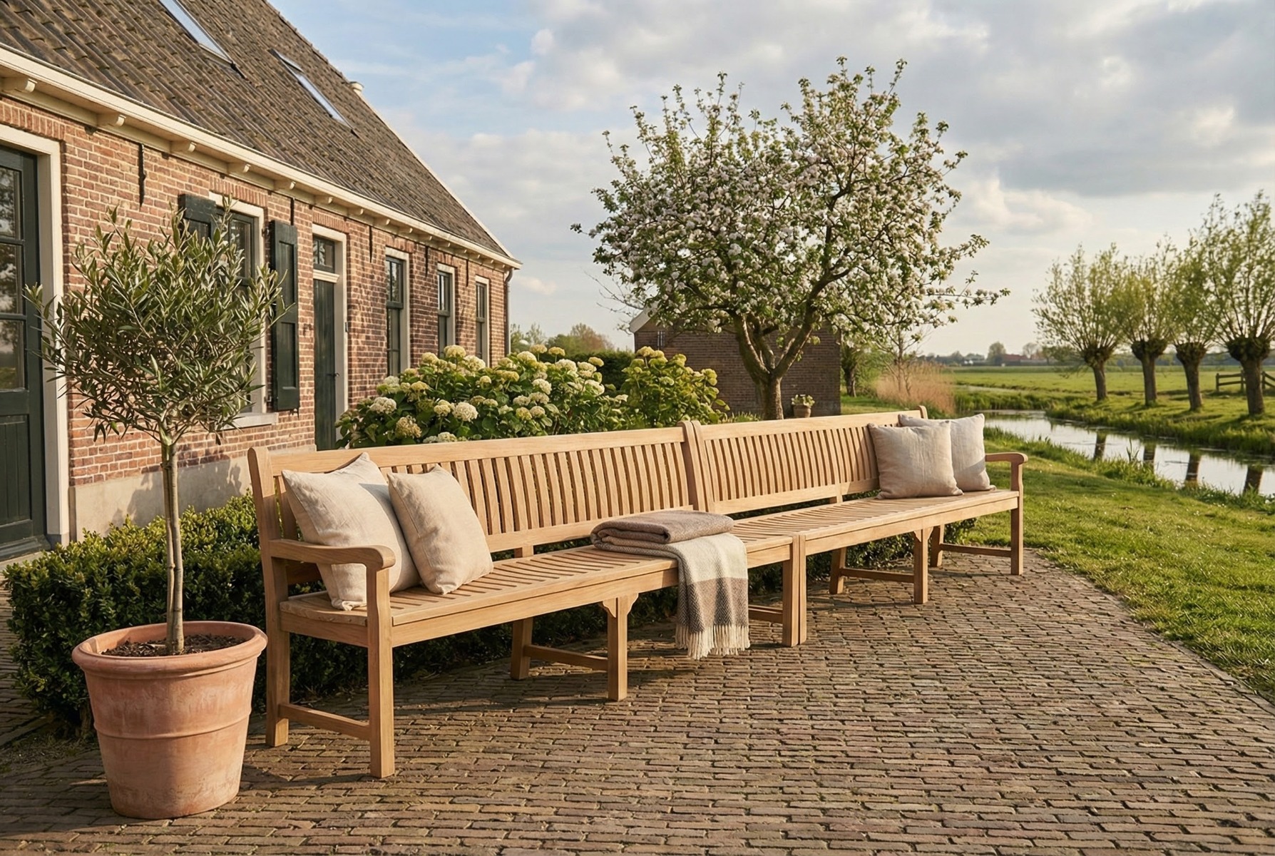 Beaufort Tuinbank 500 cm breed XXL formaat teakbank - view 4