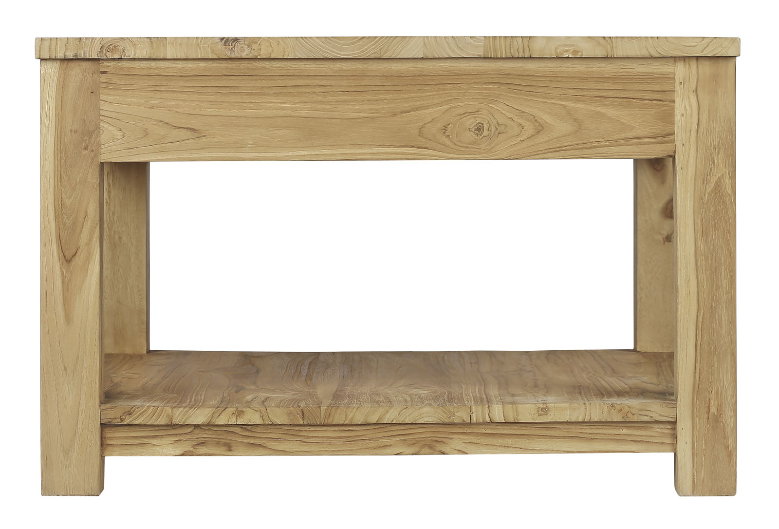 Teak salontafel met lade en onderblad | 60x60x45 - DEV-CT-1L-60-60-45 - alternate view