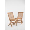 Inklapbare Teakhouten Tuinstoelen | set van Twee