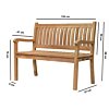 Banc de jardin en teck pour deux personnes | Beaufort 120 large Banc de jardin en teck pour deux personnes | Beaufort 120 large