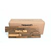 Rustic Natural Teak Wandpanelen – 10 stuks | 3D Houtstrips