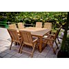 Teak Tuintafel 160x160x75 | Grote tuintafel vierkant