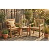 Teakea Balkony Bistro Set – FSC® Teak – Tafel Ø50cm & 2 Windsor Stoelen