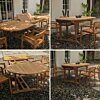 Tuintafel 200x300 uitschuifbaar teakhout FSC XXL