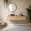 Eiken Badmeubel Stavanger belichaamt modern Scandinavisch design