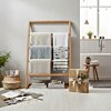 Teakhouten handdoekenrek van FSC teak 80×35×109 cm