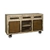 W/N Iron Kast | 3 Deuren | 3 Laden | 153x40x88 - TWR-IF00784