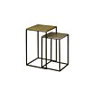 Iron Bijzettafel set van 2 | 35x35x56 - TWR-MG2574
