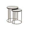 Iron Bijzettafel set van 2 | 44x44x56 - TWR-MG9387-AB