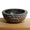Zwart Marmeren Waskom Mini - Oblique | 30x14.5/10.5 - BMAM-BLACK-MINI