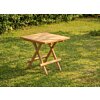 Teakhouten bijzettafel 50x50x45 inklapbaar