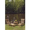 Tuintafel met onderblad + 2 Deckchairs met wielen | Florida Tuinset - SL002-ST034
