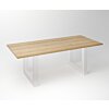 Eiken Tafel 3 cm Tafelblad | U-frame Wit - Teakea.nl