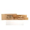Teak Plakhout Naturel | Wandpanelen Massief Teakhouten Strips voor op de muur | 10 stuks per doos | 1 m2 per doos