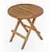 Rond Teak Houten Klaptafeltje | Inklapbaar Ø 50 | Rondo Tuintafeltje - DEVI-ST036