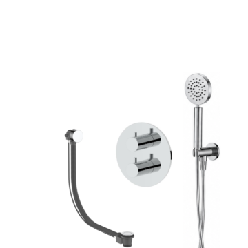 Regn badset inbouw rond, vulsysteem ronde h-douche