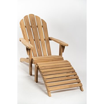 Adirondack Loungestoel met voetenbank - Bearchair tuinstoel