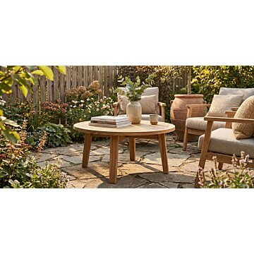 Ronde tuin salontafel 60 cm x 45