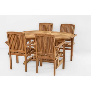 Merlin Teakhouten Tuinset – productfoto