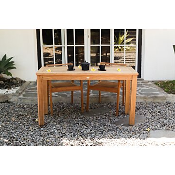Teak Tuintafel | 140x60x75 | Balkontafel Teakhout 