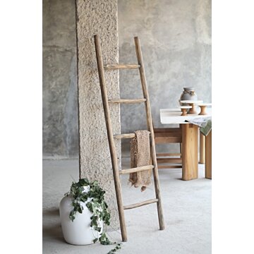 Teak Decoratie ladder rustiek Teakea