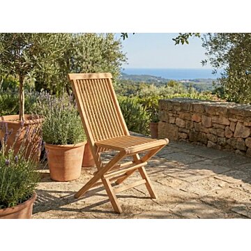 Teak Houten Klapstoel vouwbare tuinstoel Tenerif | 47x38x89