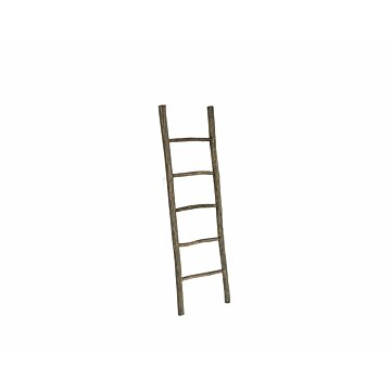 Decoratie ladder Teak Carved Bruin 175 – productfoto