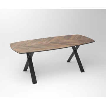 Walnut Dining Table Tusk | Exclusief 3-X Frame