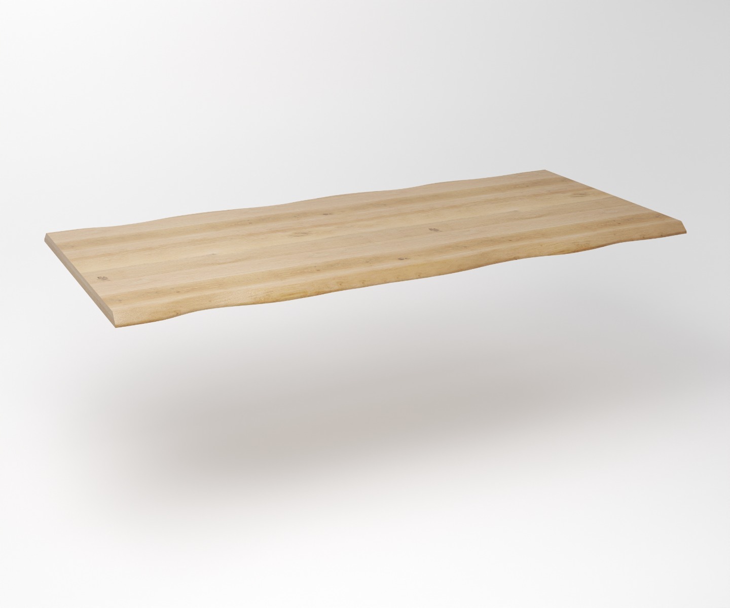 Deze robuuste boomstamtafel vormt het warme middelpunt van een licht en sereen interieur, ideaal voor uitgebreide familieontbijten en gezellige avonden. De combinatie van het natuurlijke eikenhout en het strakke metaal brengt een perfecte balans tussen or - view 4