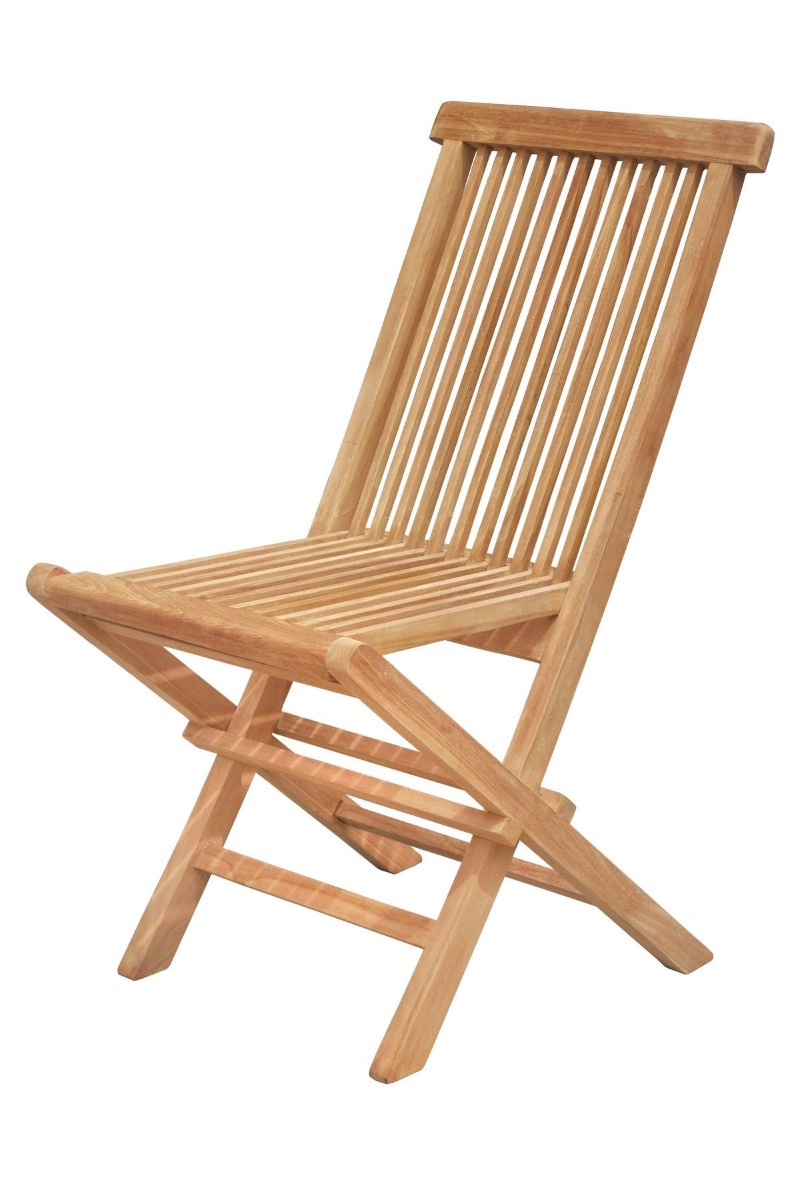 Inklapbare Teakhouten Tuinstoelen | set van Twee  - alternate view