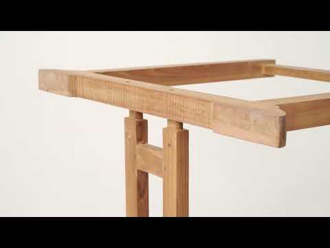 Teakhouten Uitschuifbare Tuintafel | Rechthoekig | 150-200x100x75 - ST006 - view 4
