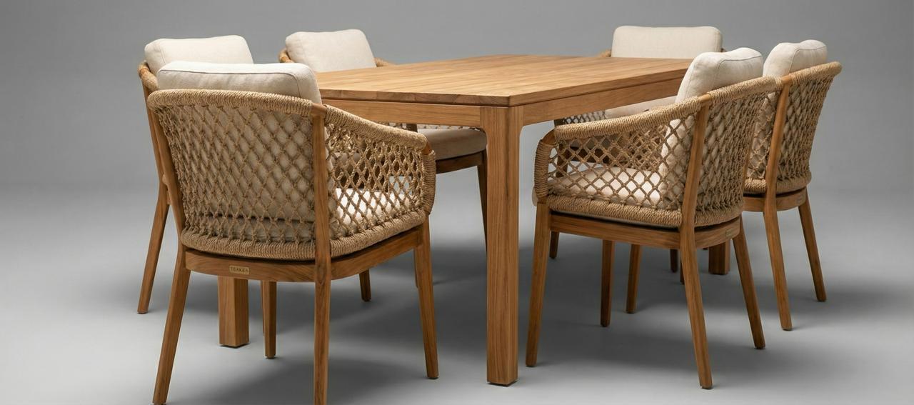 St. Tropez Teak Tuinstoel – productfoto - alternate view