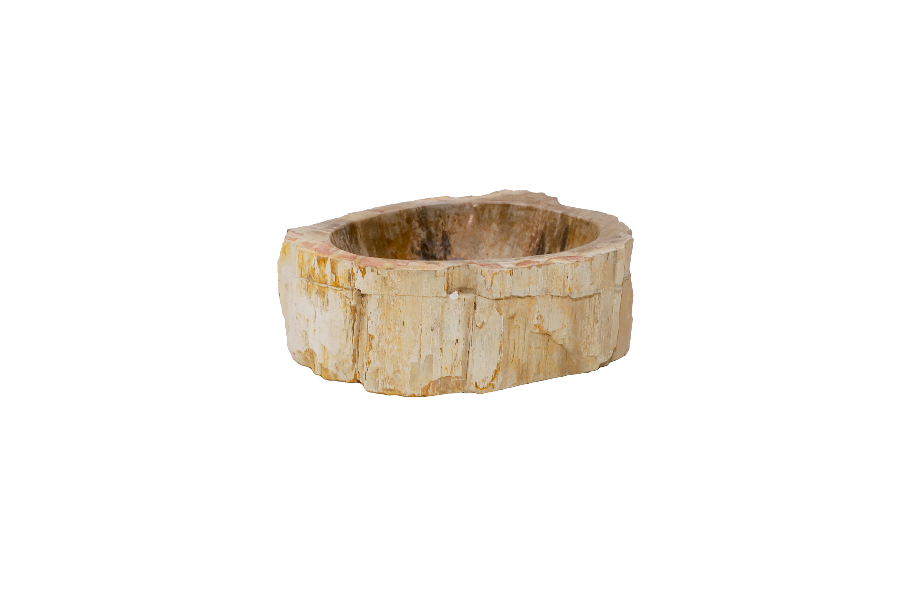 Versteende houten waskom Teakea 38x31x14 cm - compact, natuurlijk en stijlvol badkamerdesign. - alternate view Versteende houten waskom Teakea 38x31x14 cm - compact, natuurlijk en stijlvol badkamerdesign. - alternate view