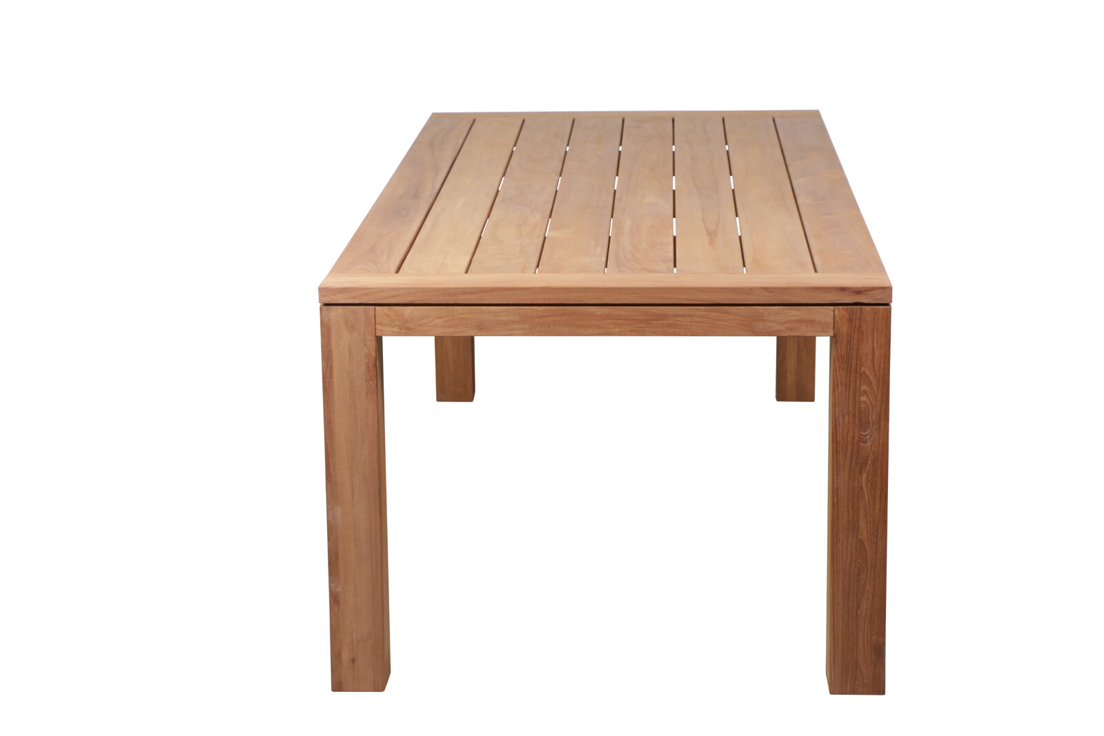 Nelson teak tuintafel 250x100 cm van massief teakhout met robuuste poten - view 3