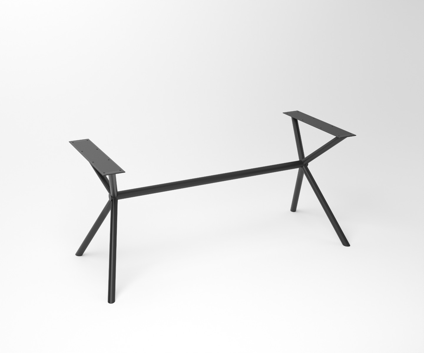 Notenhouten Eettafel Duncan | Exclusief 2-Rex Long Roundline Frame - alternate view