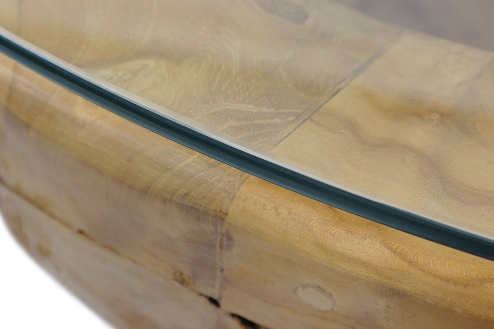 ROOT | Teak Wortel Salontafel met glas | Rond | 110x45 - DEV-ROOT-CT-BOWL-100-45 - view 3