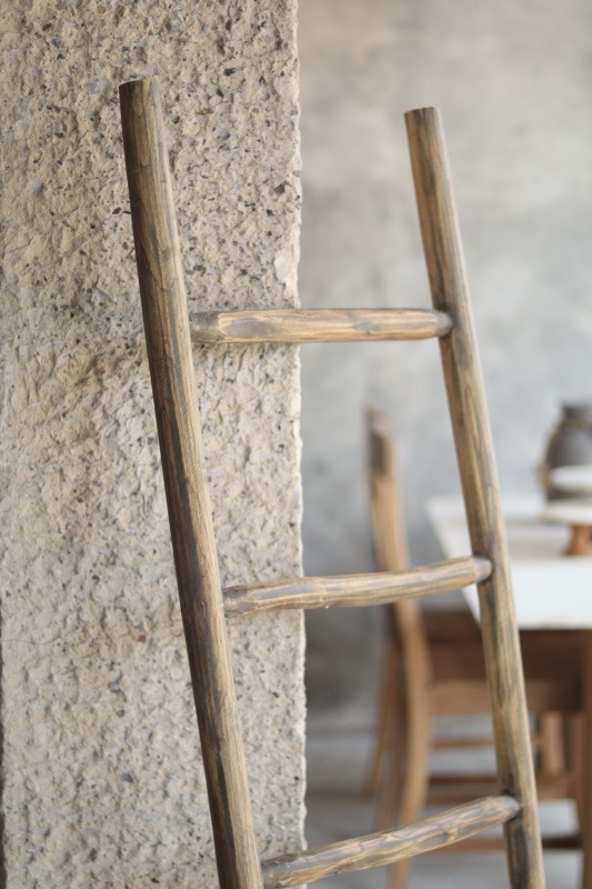 Teak Decoratie ladder rustiek Teakea - view 4