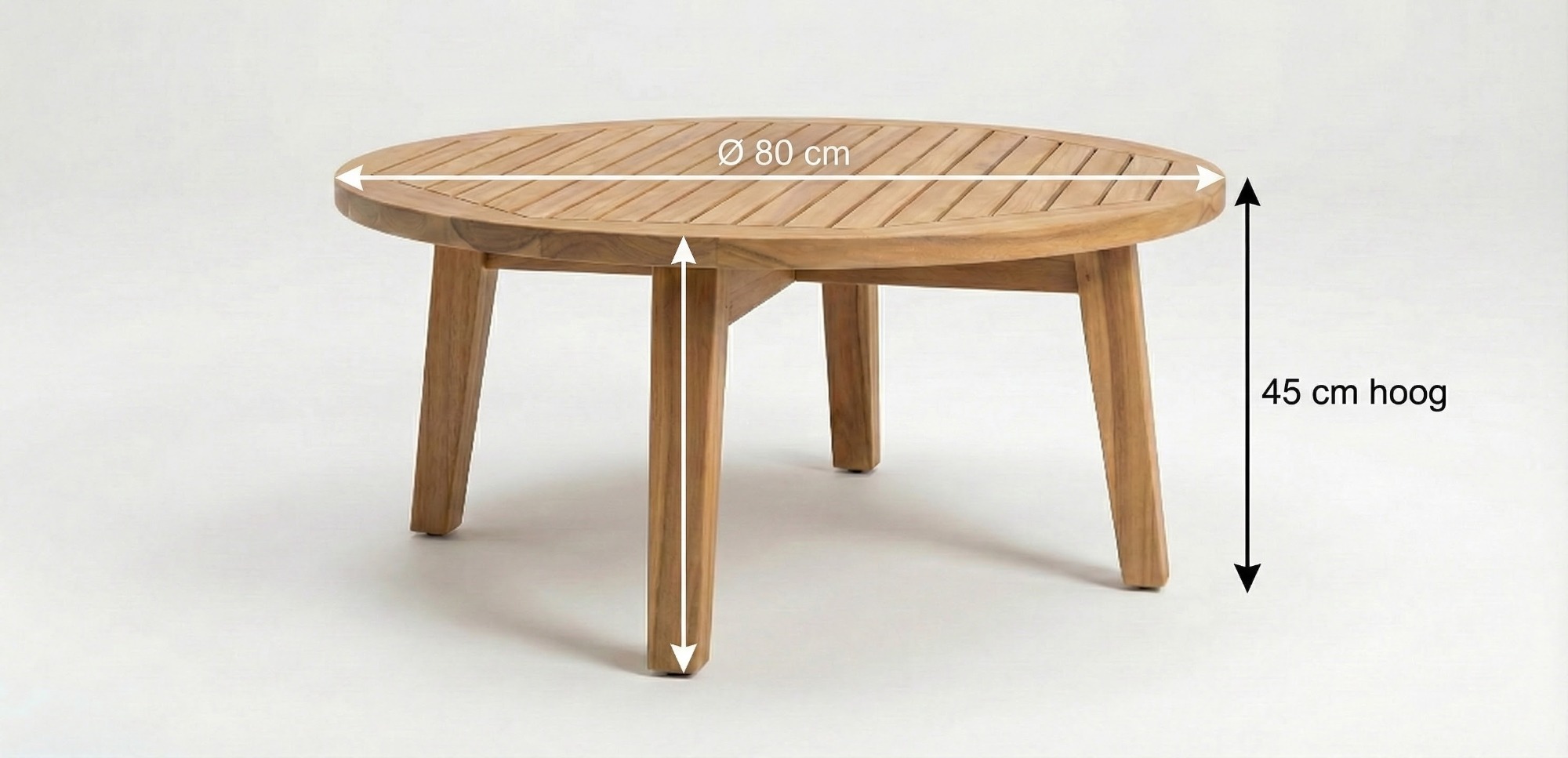 Teak salontafel 80 x 45 - alternate view