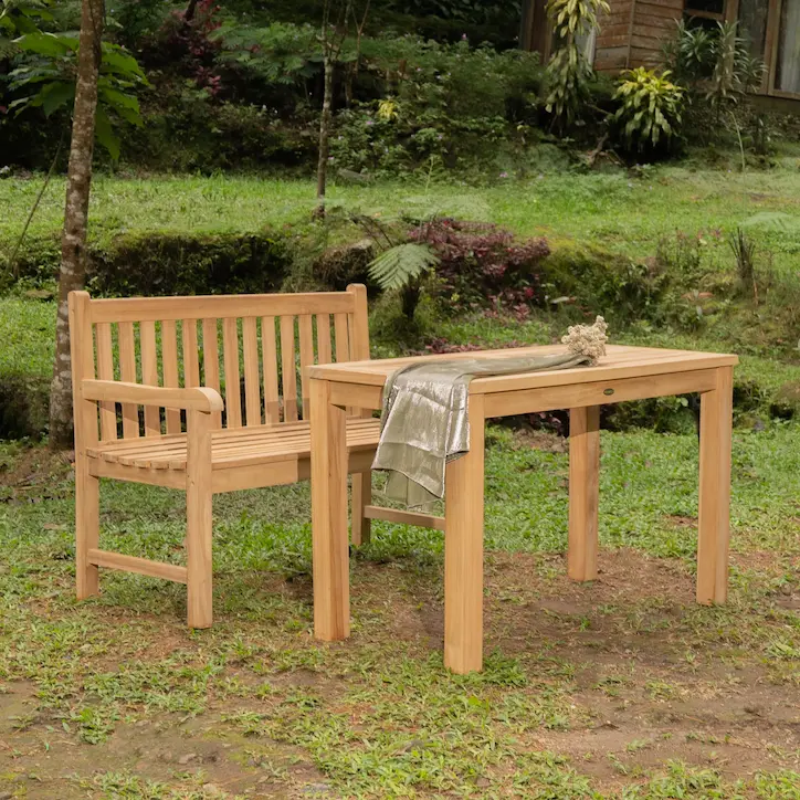 Teak tuintafel | 120x60x75 - DEVI-ST012 - alternate view