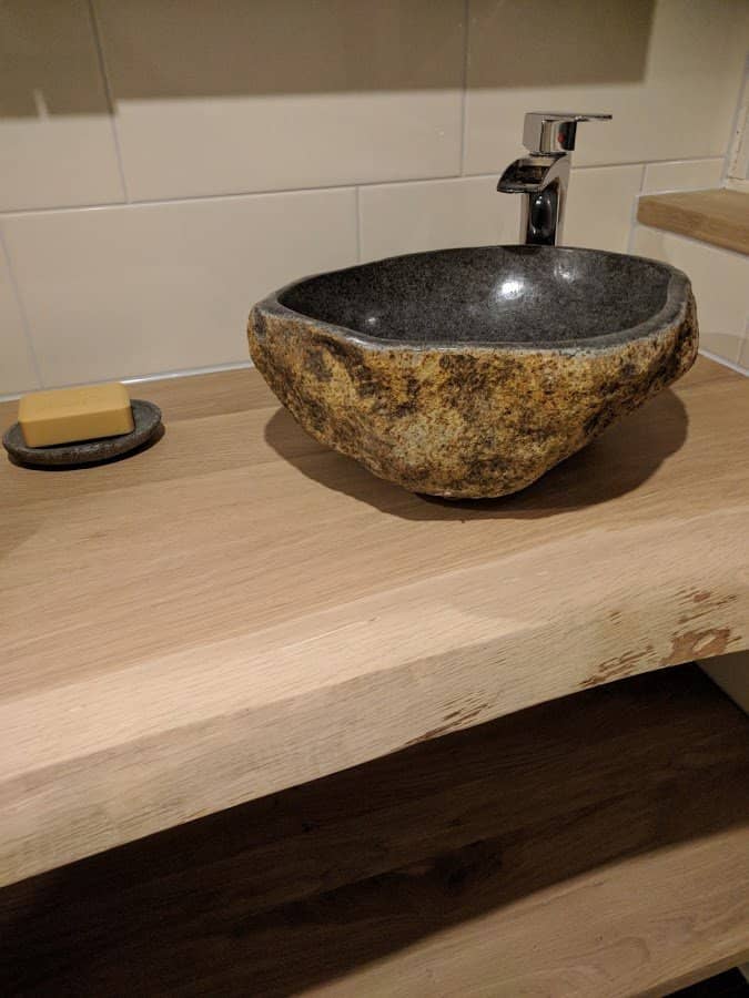 Eiken Boomstam Wastafelblad  - view 3